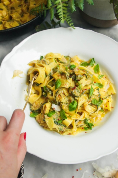Courgette Linguine